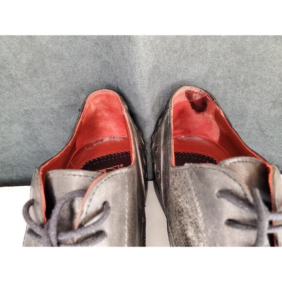 Jo Ghost Gray Leather w Metal Studs Casual/Dress Shoes Made In Italy US 8 EU 41 main image 13